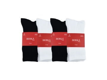 Berka Taban Altı Havlu Dikişsiz Erkek Spor Soket Çorap 12'li