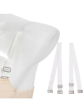 Gipaş Bayan Şeffaf Sütyen Askısı Metal Uç Geniş 15 mm