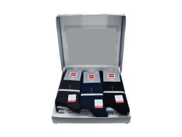 Şirin 7280-5 (40-44) Ter Emici Dikişsiz Erkek Soket Çorap 12'li