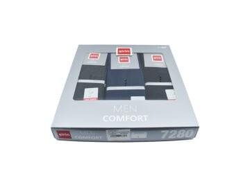 Şirin 7280-5 (40-44) Ter Emici Dikişsiz Erkek Soket Çorap 12'li