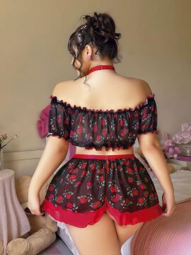 NIGHTLIGHT 3759 Battal Beden Erotik Takım (XL-2XL-3XL-4XL)