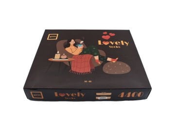 Şirin 4400 (36-40) Dikişsiz Bayan Desenli Penye Çorap 12'li