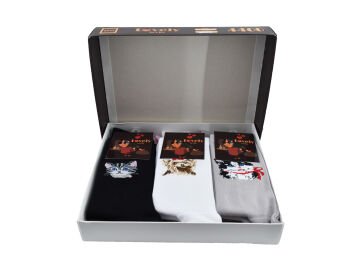 Şirin 4400 (36-40) Dikişsiz Bayan Desenli Penye Çorap 12'li