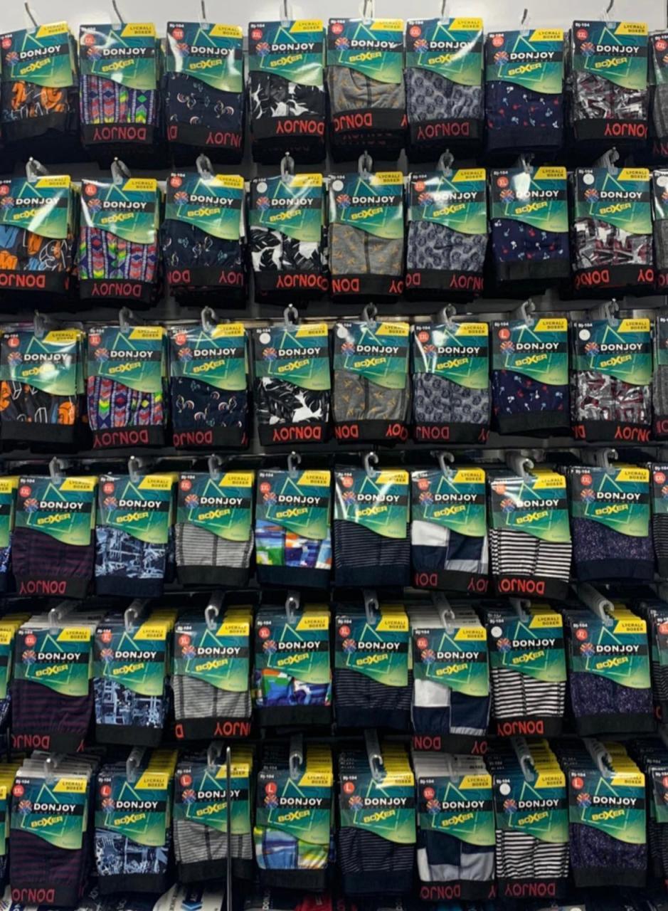 Donjoy Desenli Erkek Likralı Boxer 10'lu