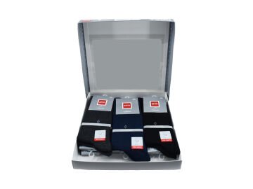 Şirin 7280-4 (40-44) Ter Emici Dikişsiz Erkek Soket Çorap 12'li