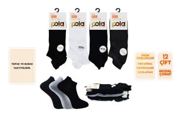Pola 4150-22 Yazlık Erkek Modal Patik 12'li