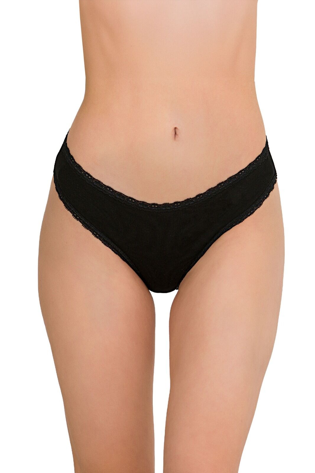 İlke 428 (S-M L-XL) Likralı Dantelli Bayan Bikini 12'li