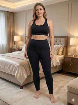 Vogsing 188 (3XL-4XL-5XL) Dalgıç Oyhoo Şardonlu Bayan Tayt 6'lı