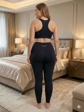 Vogsing 188 (3XL-4XL-5XL) Dalgıç Oyhoo Şardonlu Bayan Tayt 6'lı