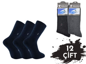 Milano Erkek Havlu Kışlık Çorap 12'li