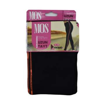 Moss Yanı Desenli Dikişsiz Uzun Tayt