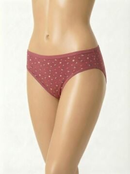 Dondeza 164-8 (M) Desenli Viscon Bayan Bikini 12'li