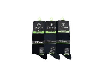Punto 6700 Yıkamalı Dikişsiz Ter Emici Erkek Bambu Çorap 12'li