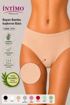 İntimo 2713 (L-XL) Kaşkorse Bambu Bayan Bato 12'li