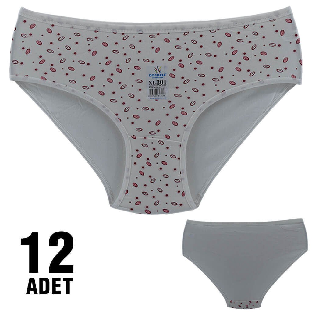 Dondeza 301-86 Desenli Bayan Bato 12'li
