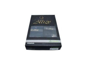 Allize 6820 Yıkamalı Dikişsiz Ter Emici İnce Erkek Bambu Çorap 12'li