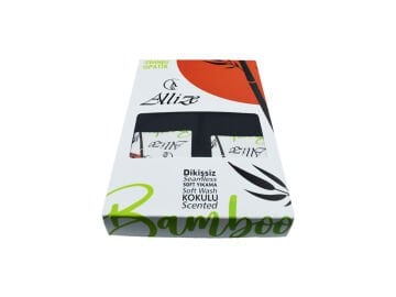 Alliza 7003 Yıkamalı Dikişsiz Ter Emici Erkek Bambu Patik Çorap 12'li