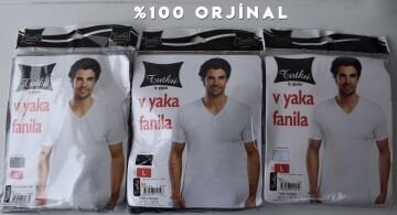 Tutku Erkek Ribana V Yaka Fanila