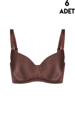 Cansoy 660 Kahve Diana C Cup Balenli Desteksiz Bayan Sütyen 6'lı