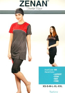 ZENAN 500 BAYAN YARIM KOL TESETTÜR MAYO