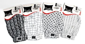 Tutku Erkek Penye Desenli Boxer