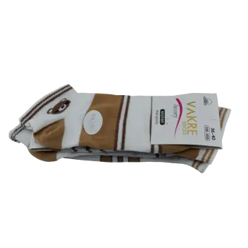 Vakre 9328-27 (36-40) Bayan Penye Patik Çorap 12'li