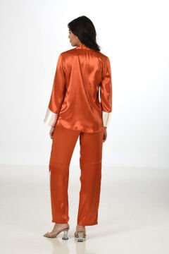 Moongirl 532 Bayan Saten Pijama Takım
