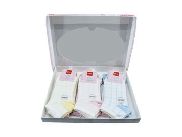 Şirin 4030-55 (36-40) Dikişsiz Bayan Penye Patik Çorap 12'li