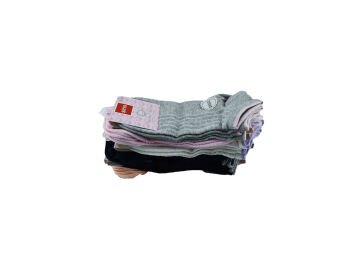 Şirin 4030-51 (36-40) Dikişsiz Bayan Penye Patik Çorap 12'li