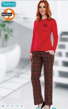 Berland 3075 Bayan Modal Uzun Kol Pijama Takımı