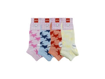 Şirin 4030-54 (36-40) Dikişsiz Bayan Penye Patik Çorap 12'li