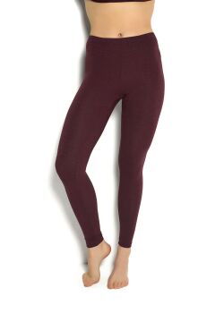 Jiber 599 Bayan Soft Termal Tayt BORDO - XL