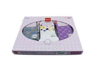 Şirin 4030-58 (36-40) Dikişsiz Bayan Penye Patik Çorap 12'li