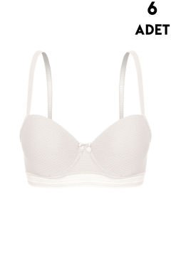 Aysemin 5162 B Cup (75-80-85-90) Balenli Destekli Bayan Sütyen 6'lı