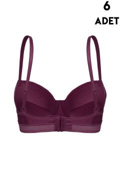 Aysemin 5162 B Cup (75-80-85-90) Balenli Destekli Bayan Sütyen 6'lı
