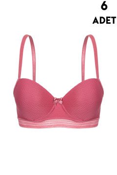 Aysemin 5162 B Cup (75-80-85-90) Balenli Destekli Bayan Sütyen 6'lı