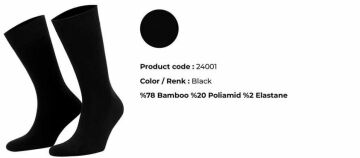Aytuğ 24001 (41-45) Dikişsiz Erkek Bambu Soket Çorap 12'li