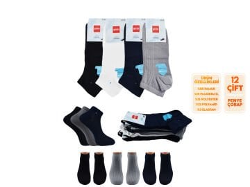 Şirin 7010-23 (40-44) Ter Emici Erkek Penye Patik 12'li