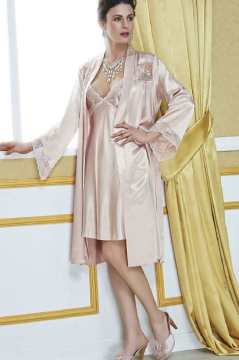 VERSACE 2141 SATEN İKİLİ GECELİK TAKIM