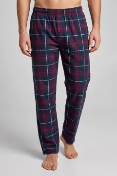 Alperi 72-63 (M-L-XL-XXL) Ekoseli Cepli Erkek Tek Alt 4'lü