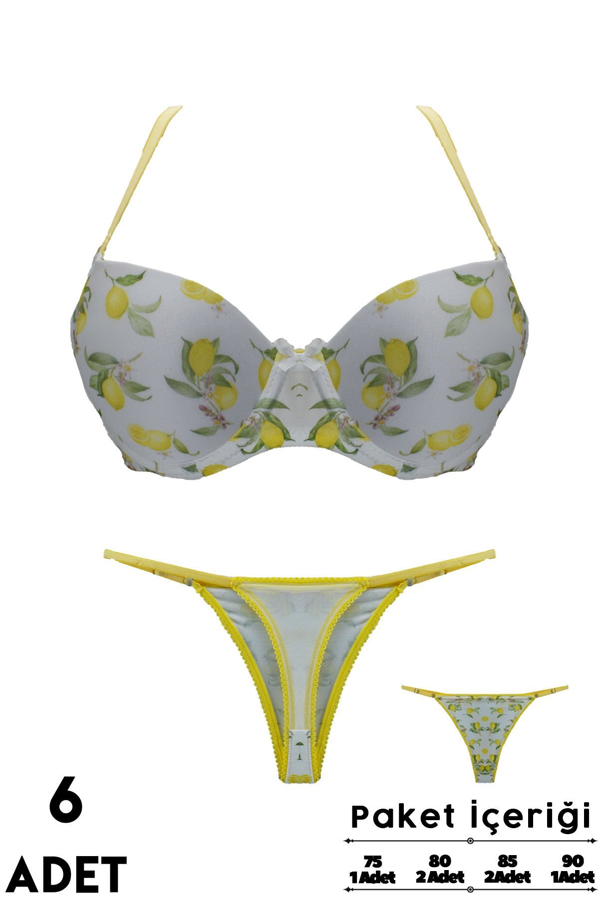 Love Secret 2-8 B Cup Balenli Destekli Bayan Sütyen Takım 6'lı