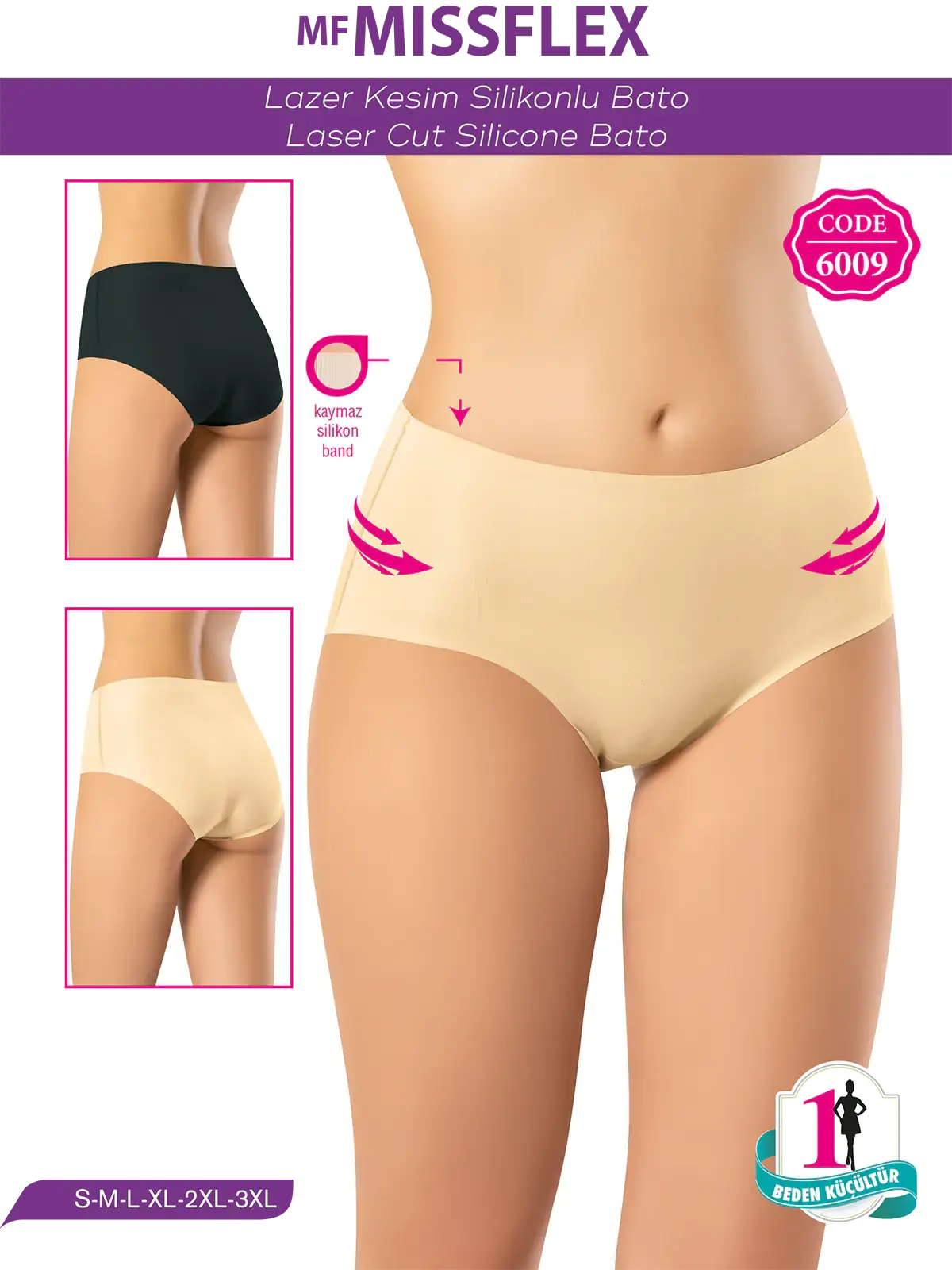 MF MISS FLEX 6009 Lazer Kesim Silikonlu Bato