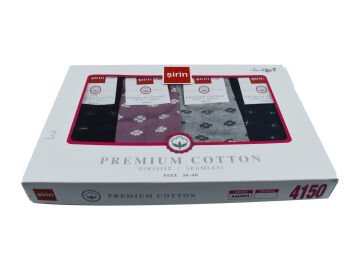 Şirin 4150-108 (36-40) Dikişsiz Bayan Penye Çorap 12'li