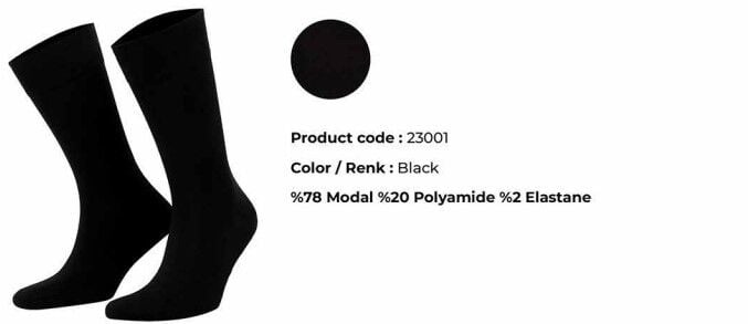 Aytuğ 23001 (41-45) Dikişsiz Erkek Modal Soket Çorap 12'li