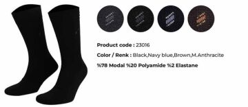 Aytuğ 23016 (41-45) Dikişsiz Erkek Modal Soket Çorap 12'li