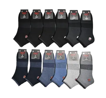 Pro 14032 (41-44) Dikişsiz Termo Havlu Erkek Patik 12'li