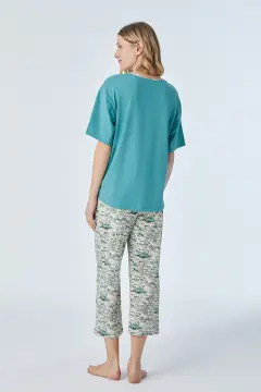 Pijadore 2099 (M-L-XL-XXL) Kısa Kollu Bayan Pijama Takım 4'lü