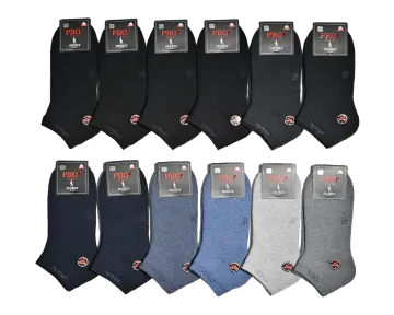 Pro 14003 (41-44) Dikişsiz Termo Havlu Erkek Patik 12'li