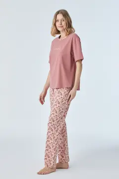 Pijadore 2100 (M-L-XL-XXL) Kısa Kollu Bayan Pijama Takım 4'lü