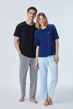 Pijadore 2113 (M-L-XL-XXL) Kısa Kollu Bayan Pijama Takım 4'lü